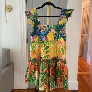 FARM Rio Caipirinha Tiered Cotton Minidress